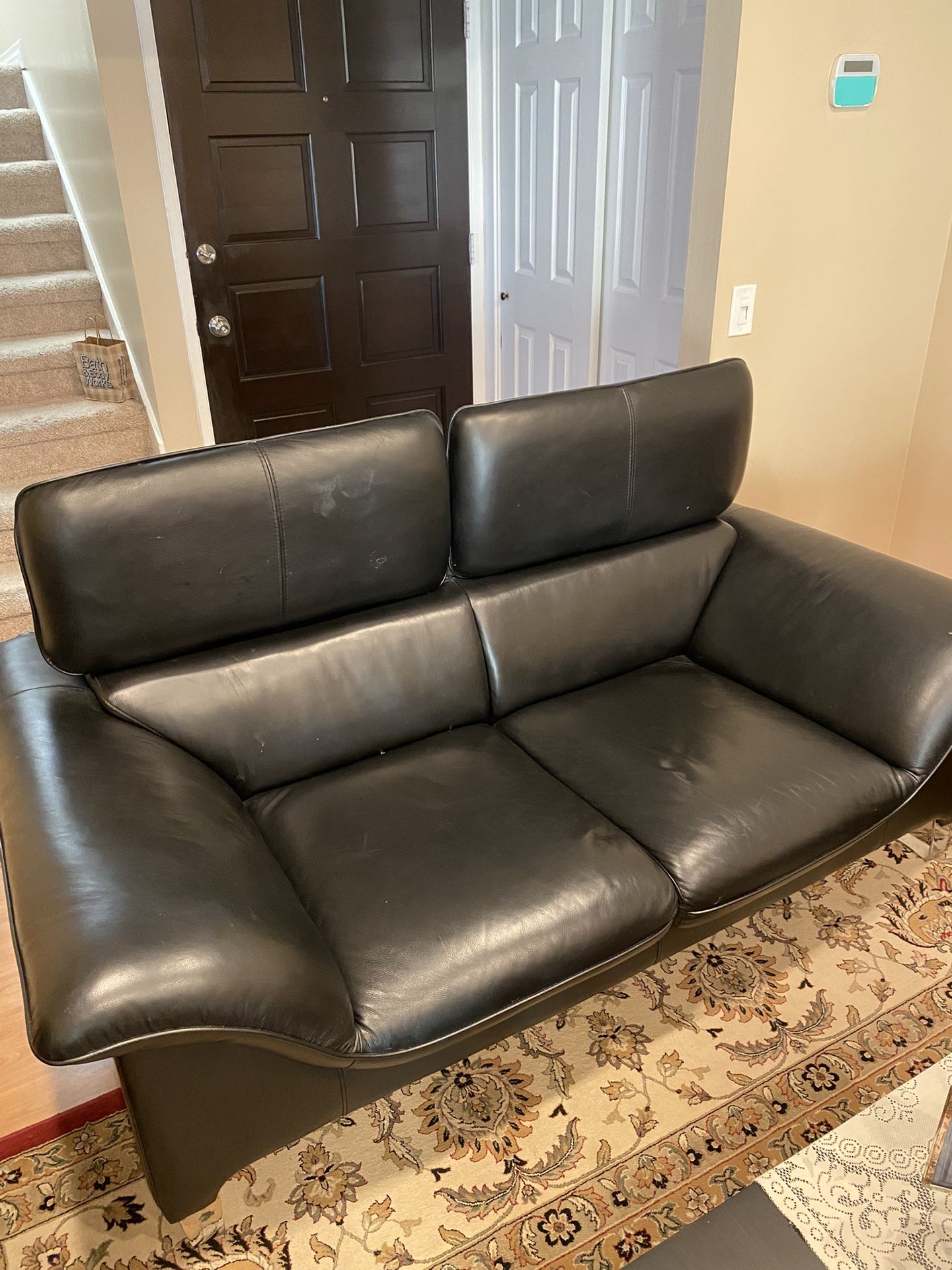 Black Leather Couch