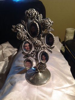Godinger silver plated family tree oval photo frames