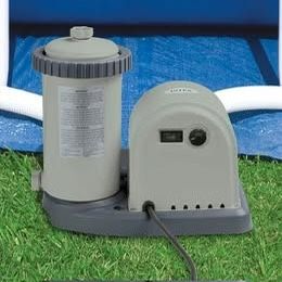 Intex 1500 GPH Easy Set Pool Filter Pump System for Above Ground Swimming Pools with GFCI