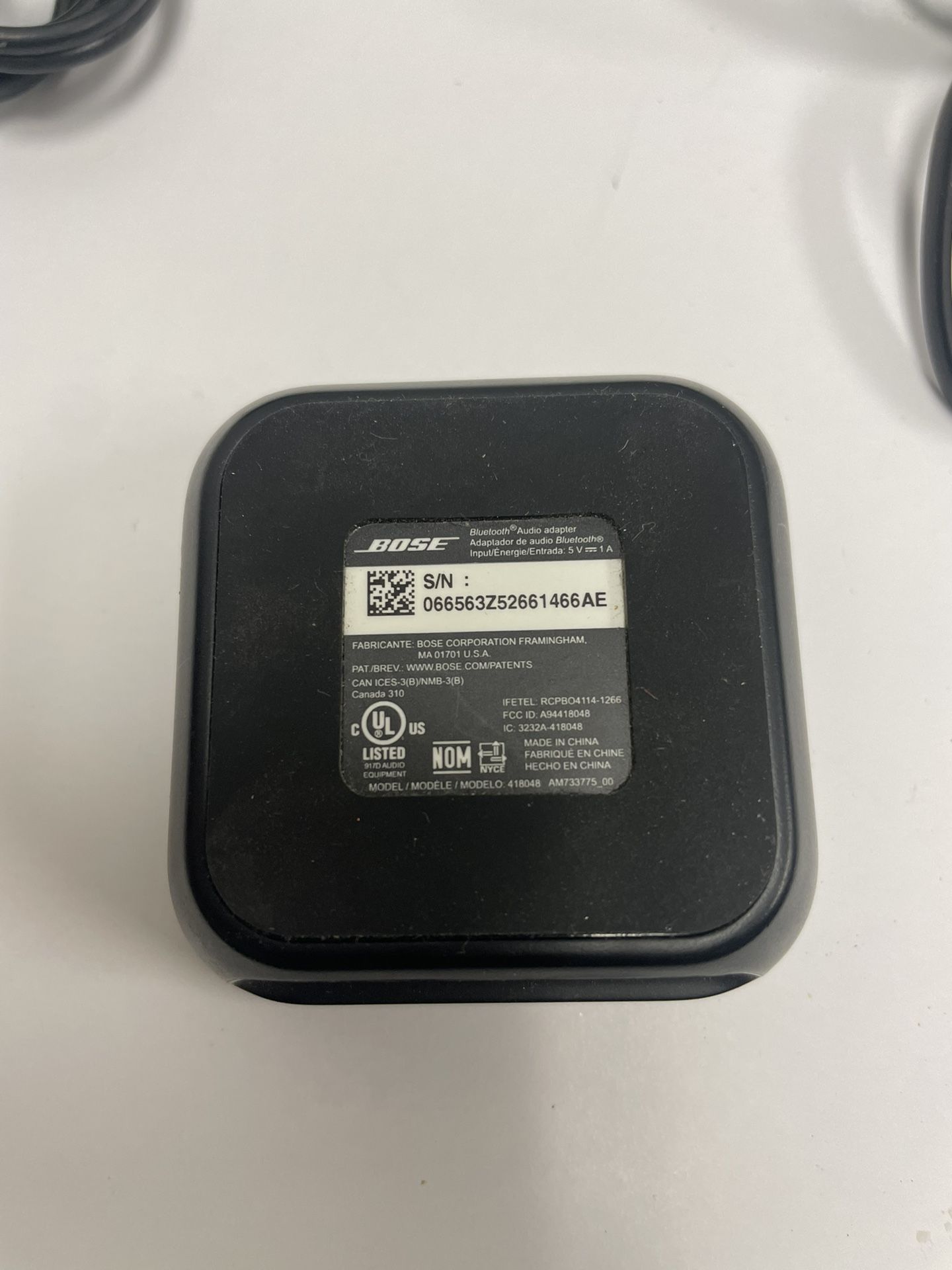 Bose Bluetooth Wireless Audio Adapter Receiver 418048 Tested Bose Bluetooth Wireless Audio Adapter Receiver 418048 Tested