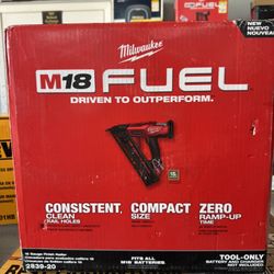Milwaukee M18 Fuel 16ga Finish Nailer