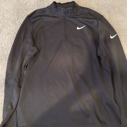 Mens Nike Gray Zip Up. Size Large