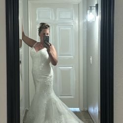 Size 10 Maggie Soterro Couture Wedding Dress Gown