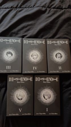 Death Note Black Edition Manga Volumes I–V