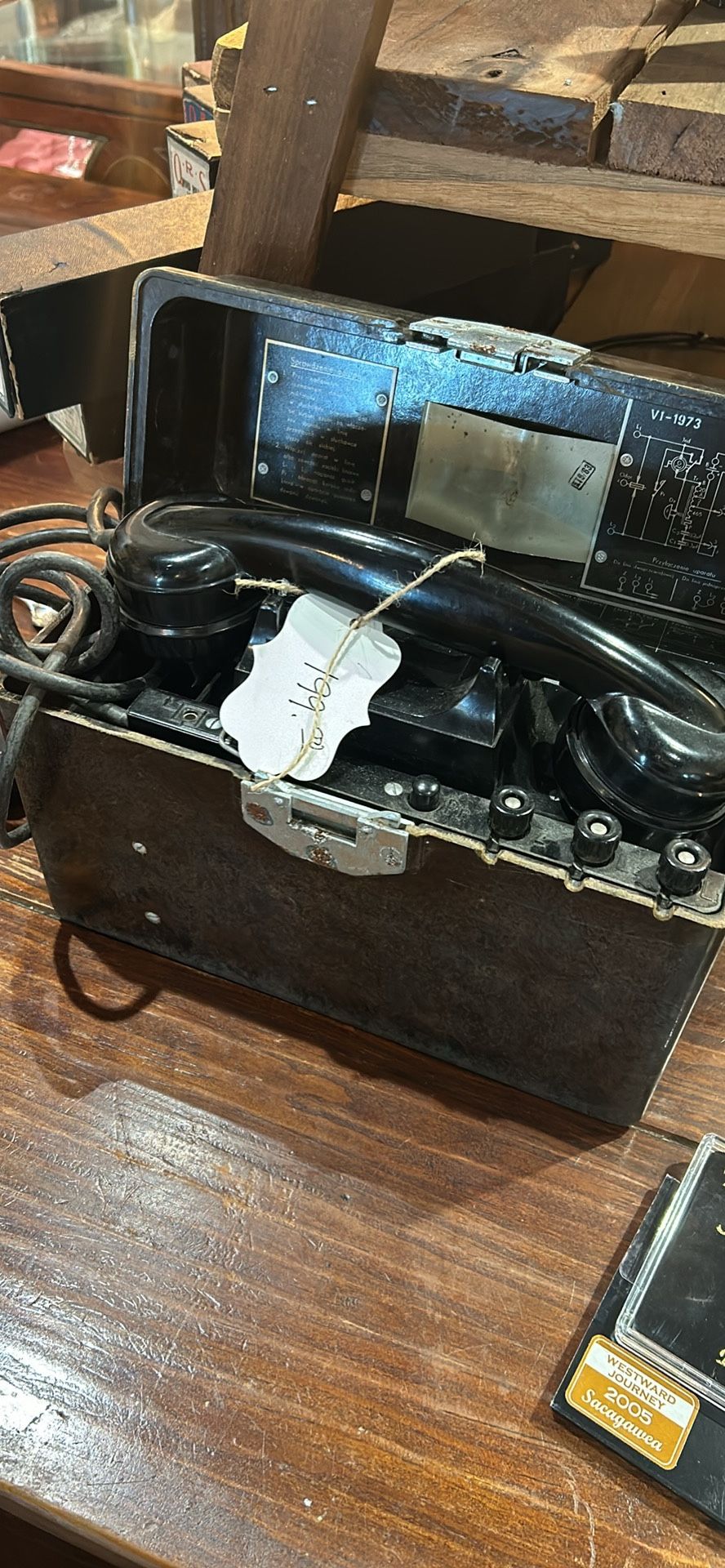 Antique military Polish phone inbox