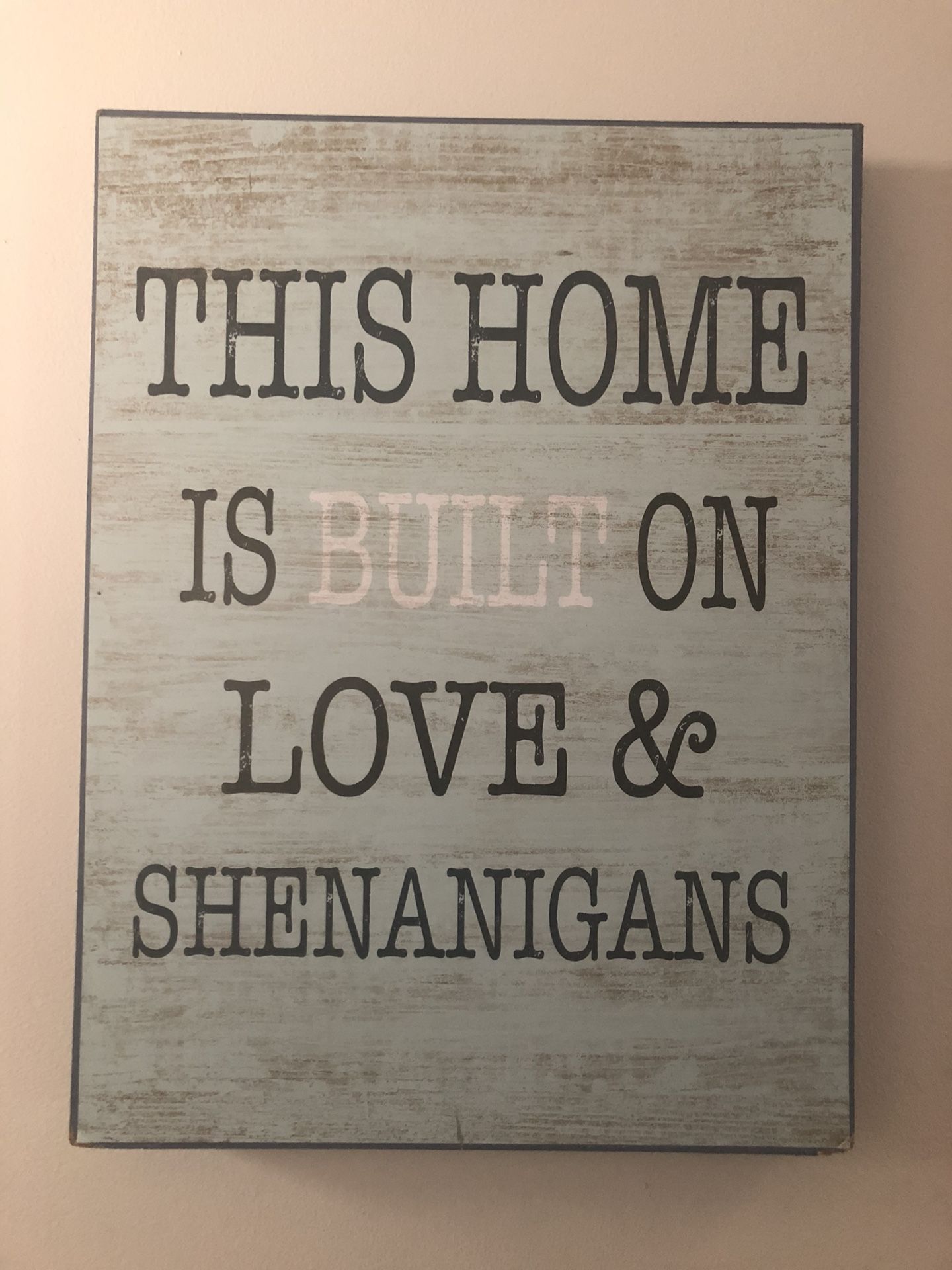 Wall sign