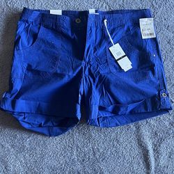 Blue casual shorts