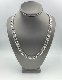 925 STERLING SILVER 26” MIAMI CUBAN LINK CHAIN 10.5MM 165.8GR