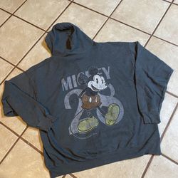 (N16) Womans Mickey Mouse Front Full Zipper sweatshirt Size 2XL