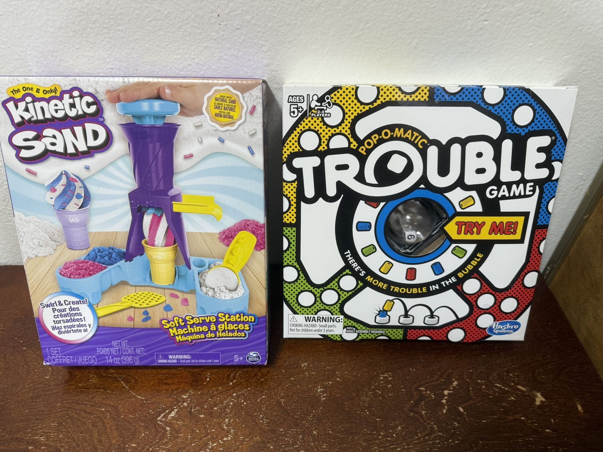 Trouble and Kinetic Sand Games