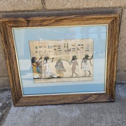 Vintage Egyptian Art Hand Painting 