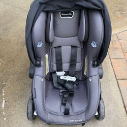 Evenflo Shyft DualRide Preemie and Infant Car Seat Stroller Combo 3-30lbs with Carryall Storage