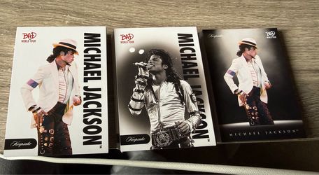 Michael Jackson keepsake bad world tour cards