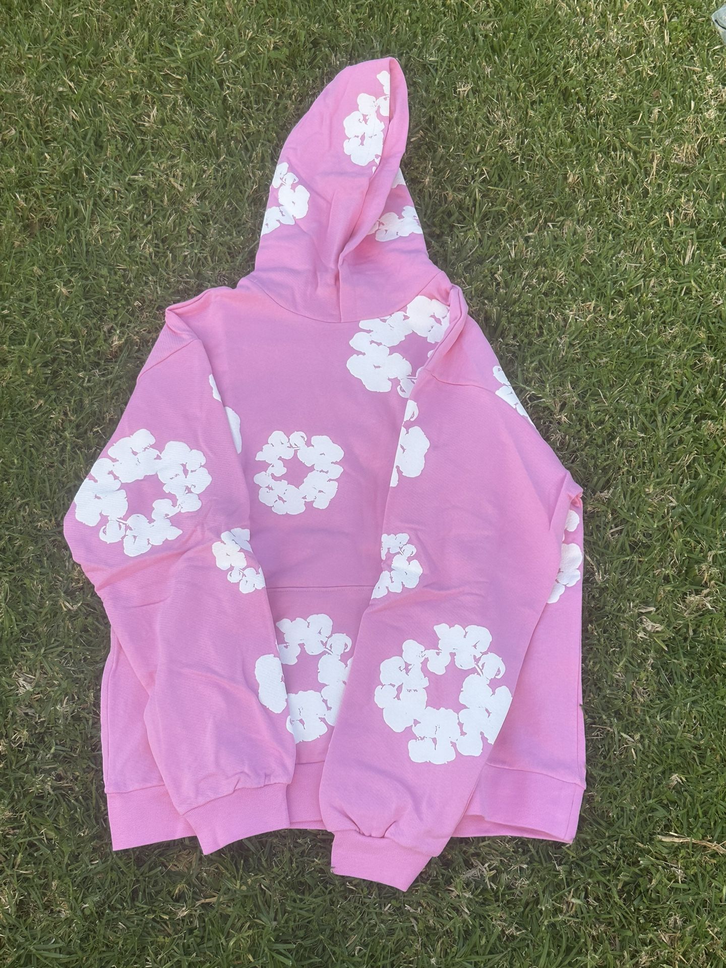 Pink Denim Hoodie 