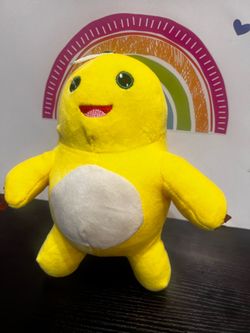MILK DRAGON - YELLOW WITH GREEN - 10 INCH SQUISHY PLUSH- LIKE NEW