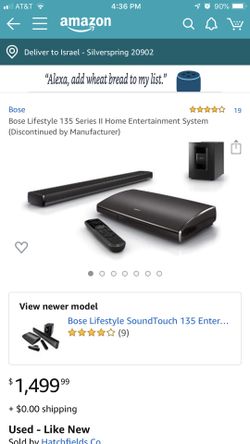 Bose lifestyle 135 home entertainment system