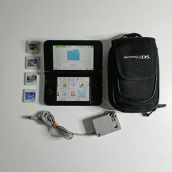 Nintendo 3DS XL Handheld System Blue With 8 Games 4 are Installed Look Photos