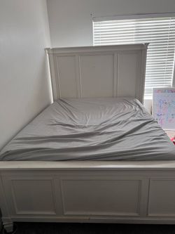 Queen bed frame and box spring