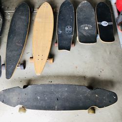Skateboard And Surfboard Sale, 6 Longboard/Cruiser Skateboards For Sale