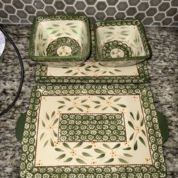 4 Piece Temp-tations By Tara Ovenware Set