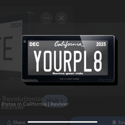 Reviver electric license plate