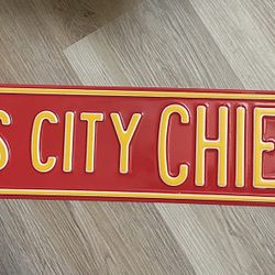 KC Chiefs brand new metal sign 6”x36”