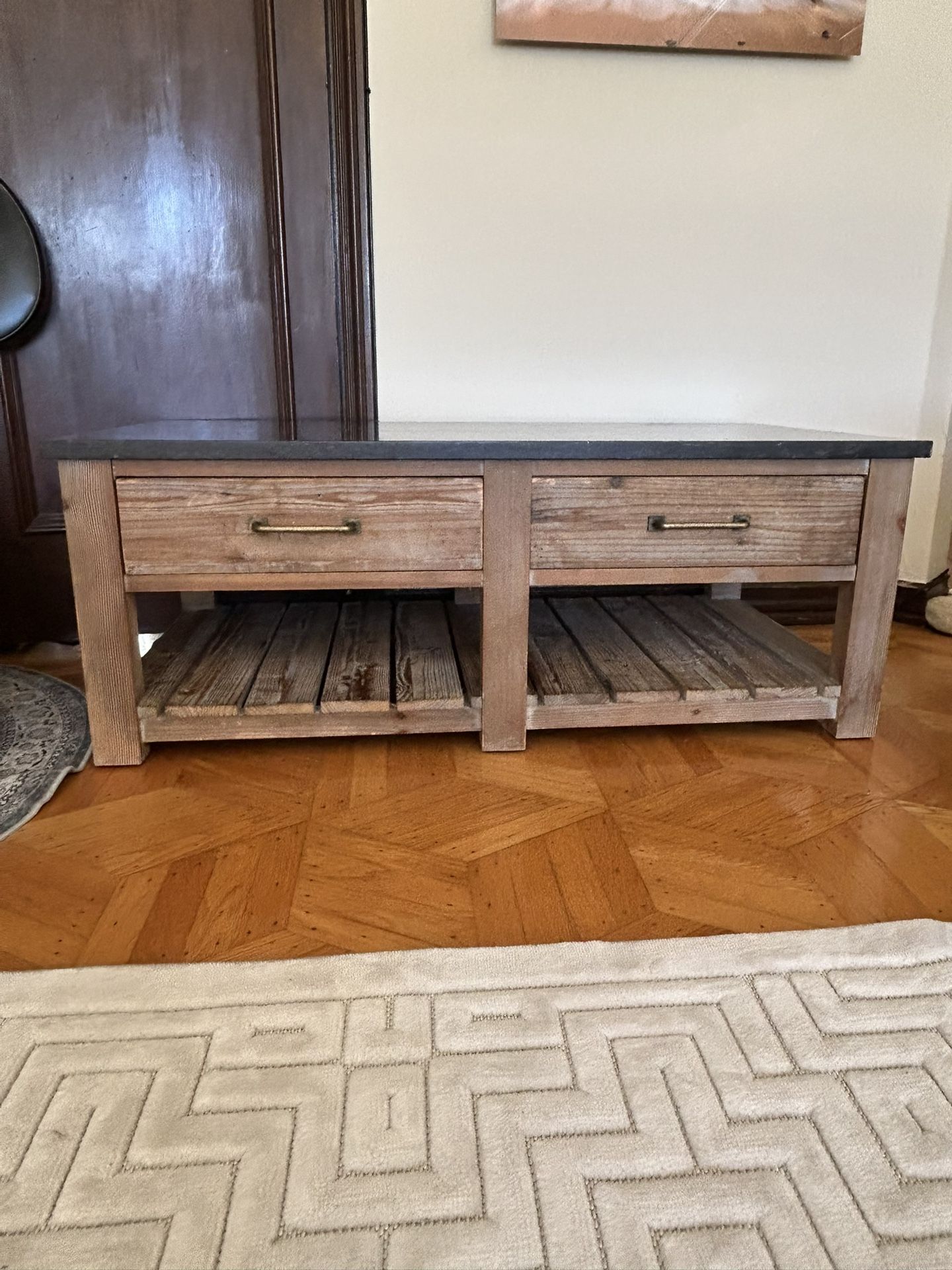Pottery Barn Marble Coffee Table