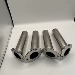 4x Top Mount Rod Holder, 30°, Stainless Steel