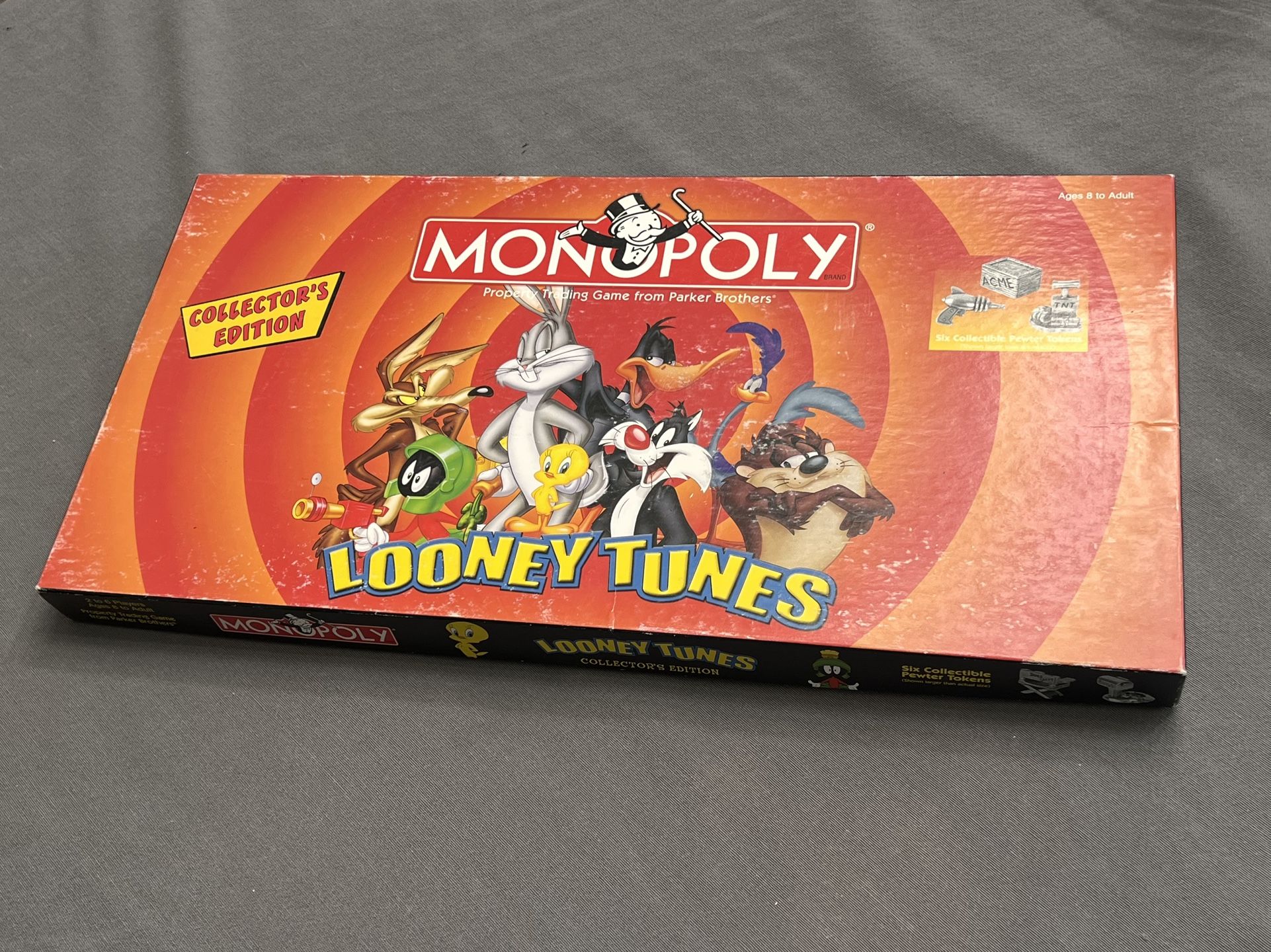 Monopoly Looney Tunes Limited Collector's Edition Pewter Tokens Board Game 2003