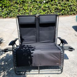 Uline Zero Gravity Reclining Foldable Portable Loveseat