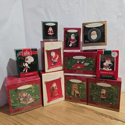 Hallmark Keepsake Ornaments 11 Piece Santa Claus Collection 1(contact info removed) with Boxes