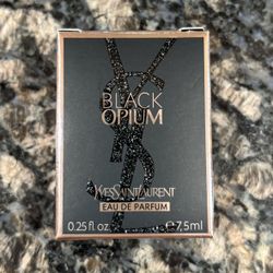 NEW YVES SAINT LAURENT BLACK OPIUM EAU DE PARFUM MINI $10!
