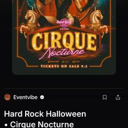 Hardrock Cirque Tickets For Tonight