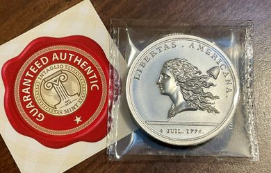 Libertas Americana .999 Silver Intaglio Mint 2oz Silver Round