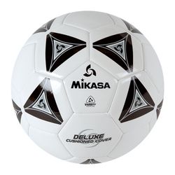Mikasa size 5 soccer ball black white indoor outdoor grass turf