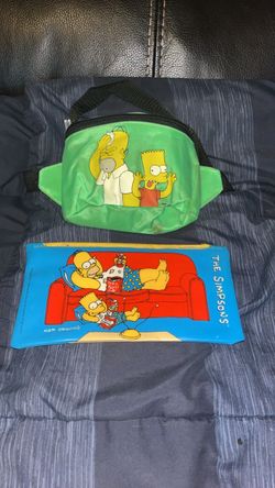 The Simpsons Fannie Pack Pencil Case 1996 Bart And Homer Simpson Back To School Combo Set