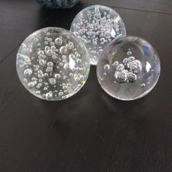 MCM Glass Paper Weights