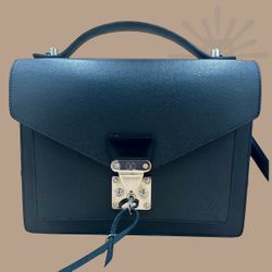 Louis Vuitton Taiga Leather Monceau Bag