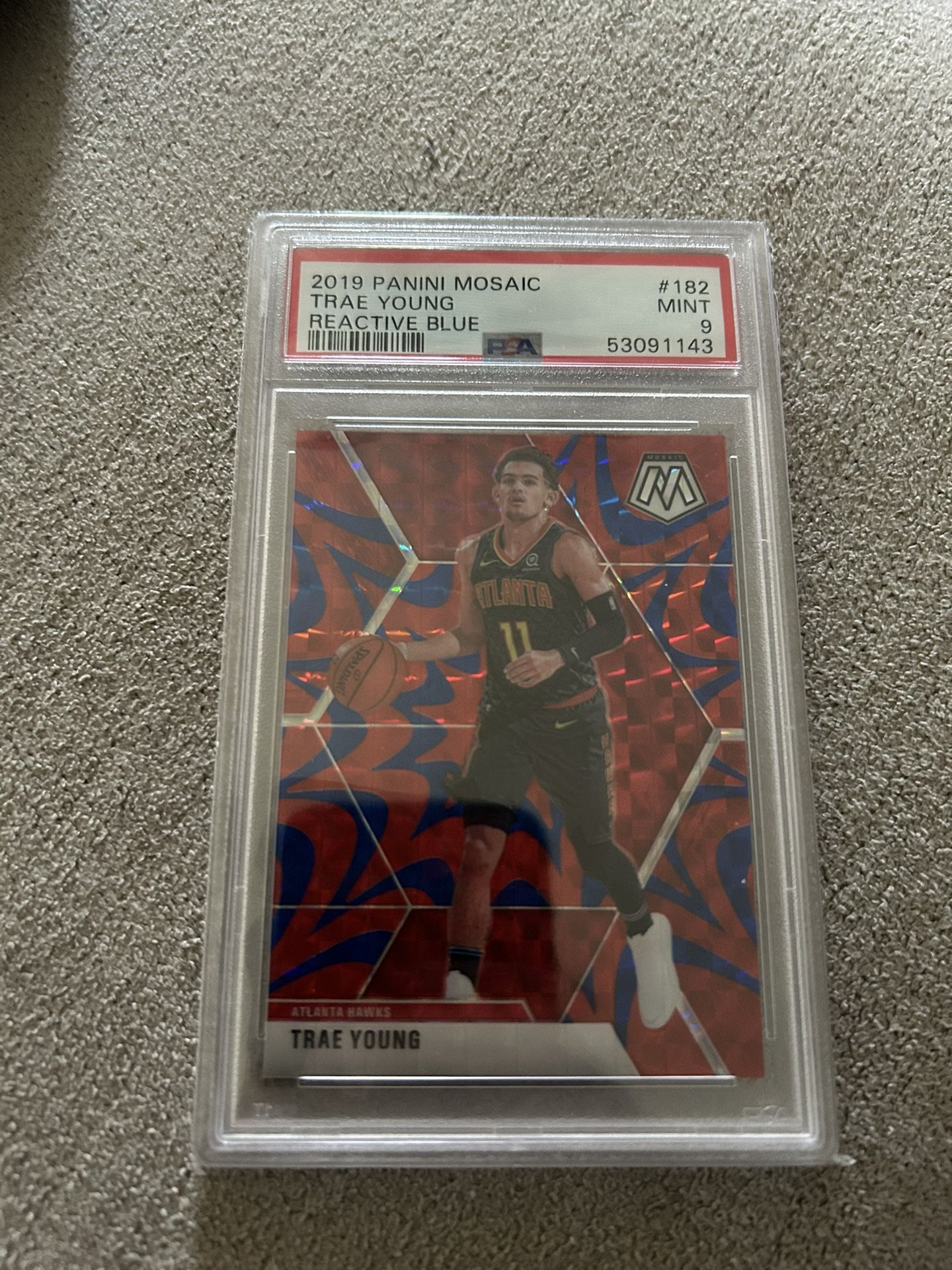 Trey Young Rookie Card PSA graded Mint 9
