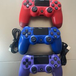 3 PS4 Controllers