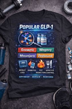 Peptides Shirts and GLP shirts