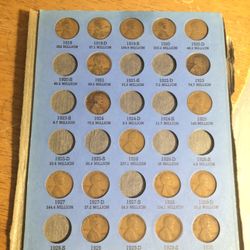 US Wheat Pennies Coins 
