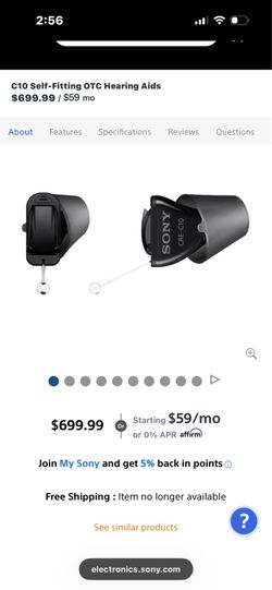 Sony hearing aid