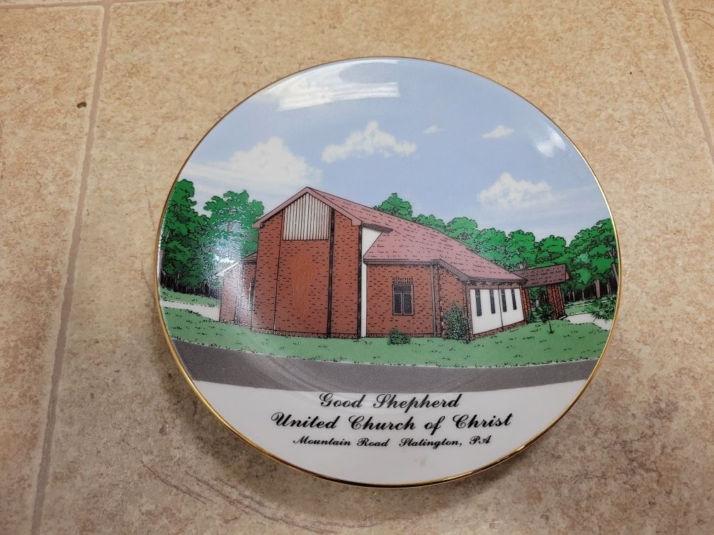 Good Sheppard United  Church Of Christ Plate Slatington Pa