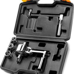 Torque Wrench Multiplier Lug Nut Labor Saving Wrench Remover Set (1/2" Driver) Wrench Lug Nut Remover 17mm, 19mm, 21mm Sockets w/Case

