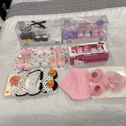 Baby Girls Headband And Socks Set 