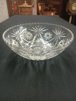 Set of 4 Vintage Mid Century Modern Anchor Hocking "Star of David" Glass Bowls