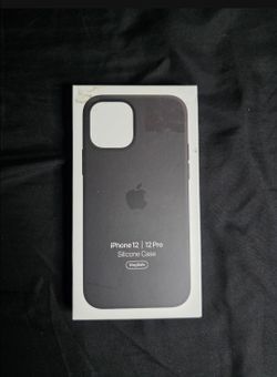 Apple iPhone 12 pro silicon case black color