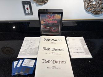 Sierra RED BARON PC Game COMBAT INTELLIGENCE MODELED AFTER ACTUAL WWI ACES!
