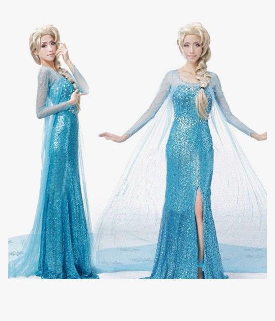 Elsa Halloween Dress For Woman. Xl